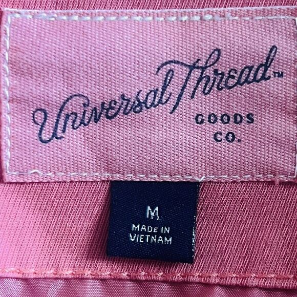 Universal Thread Coral Pink Soft Fluffy Puffer Jacket University Style Sz Medium - Picture 8 of 9